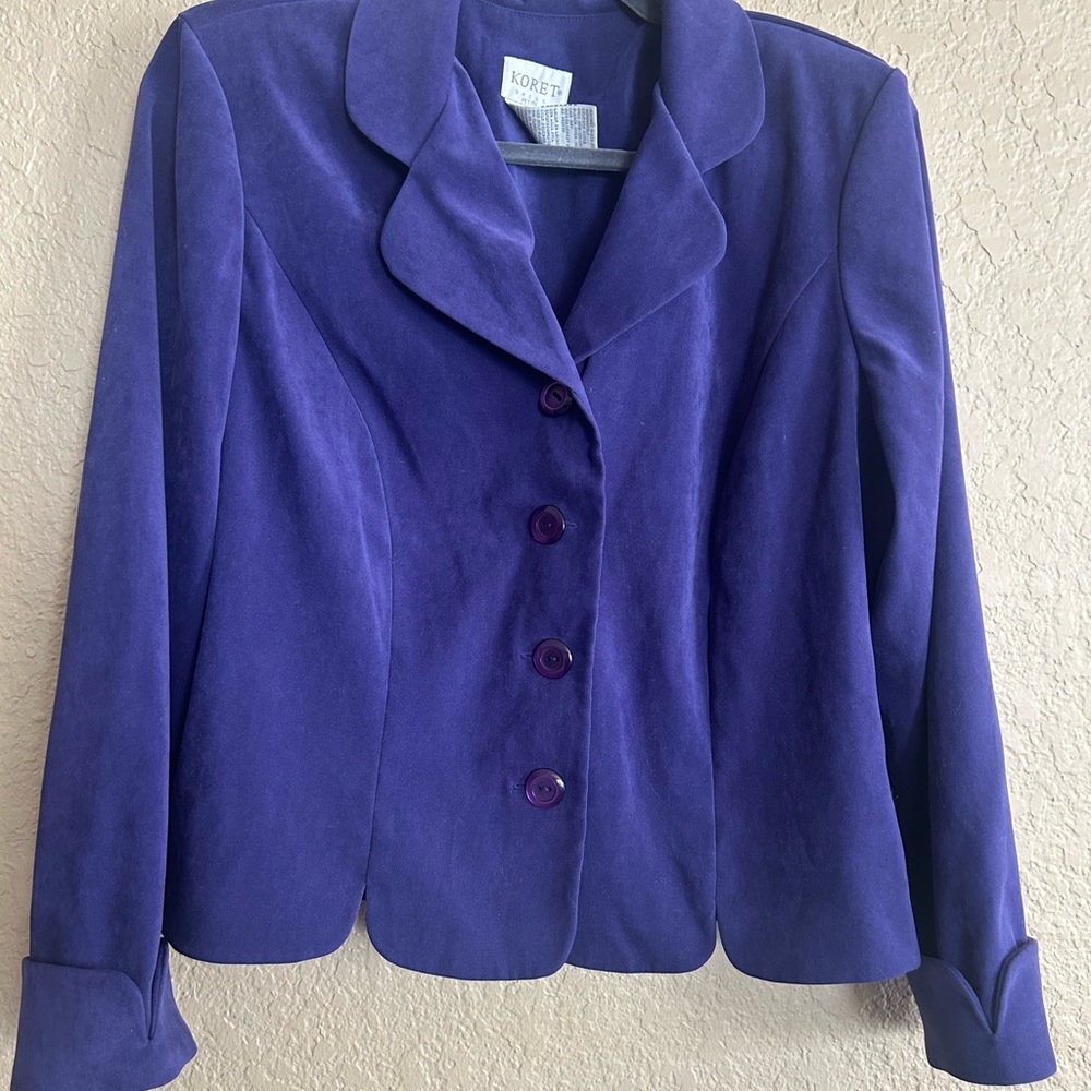 Koret Women's Rich Purple Suit Jacket